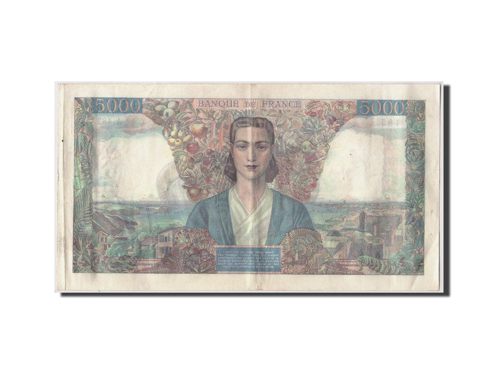 France, 5000 Francs, 5 000 F 1942-1947 ''Empire Français'', 1945, KM #103c, 1...