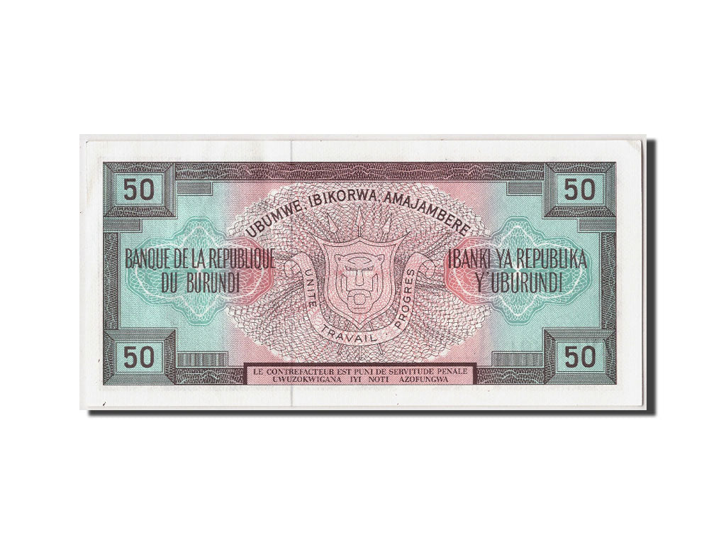 Burundi, 50 Francs, 1979, KM #28a, 1979-05-01, UNC(60-62), AK616401