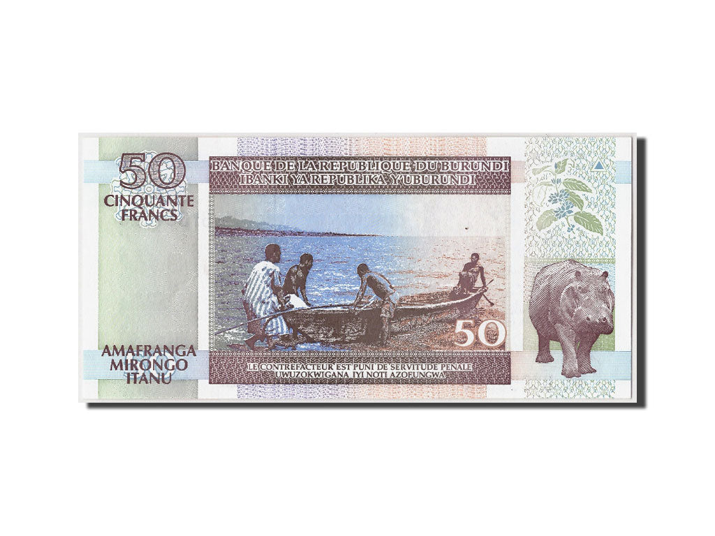 Burundi, 50 Francs, 1994, KM #36a, 1994-05-19, UNC(63), BY054825