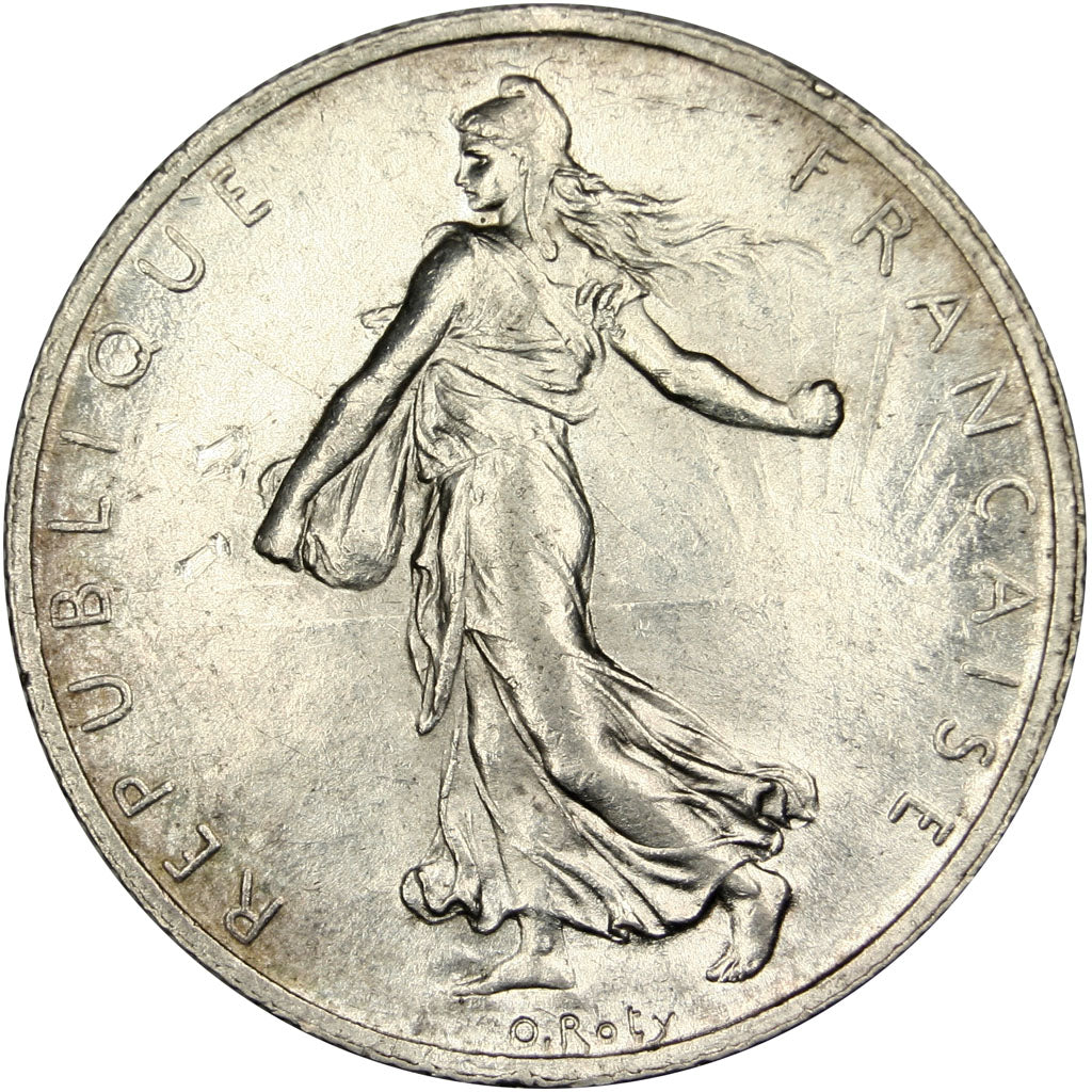 FRANCE, Semeuse, 2 Francs, 1901, Paris, KM #845.1, MS(60-62), Silver, 27,...