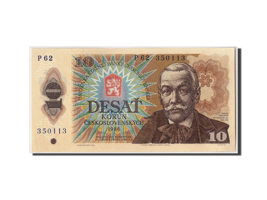 Banknote, Czechoslovakia, 10 Korun, 1986, UNC(63), Fayette:94