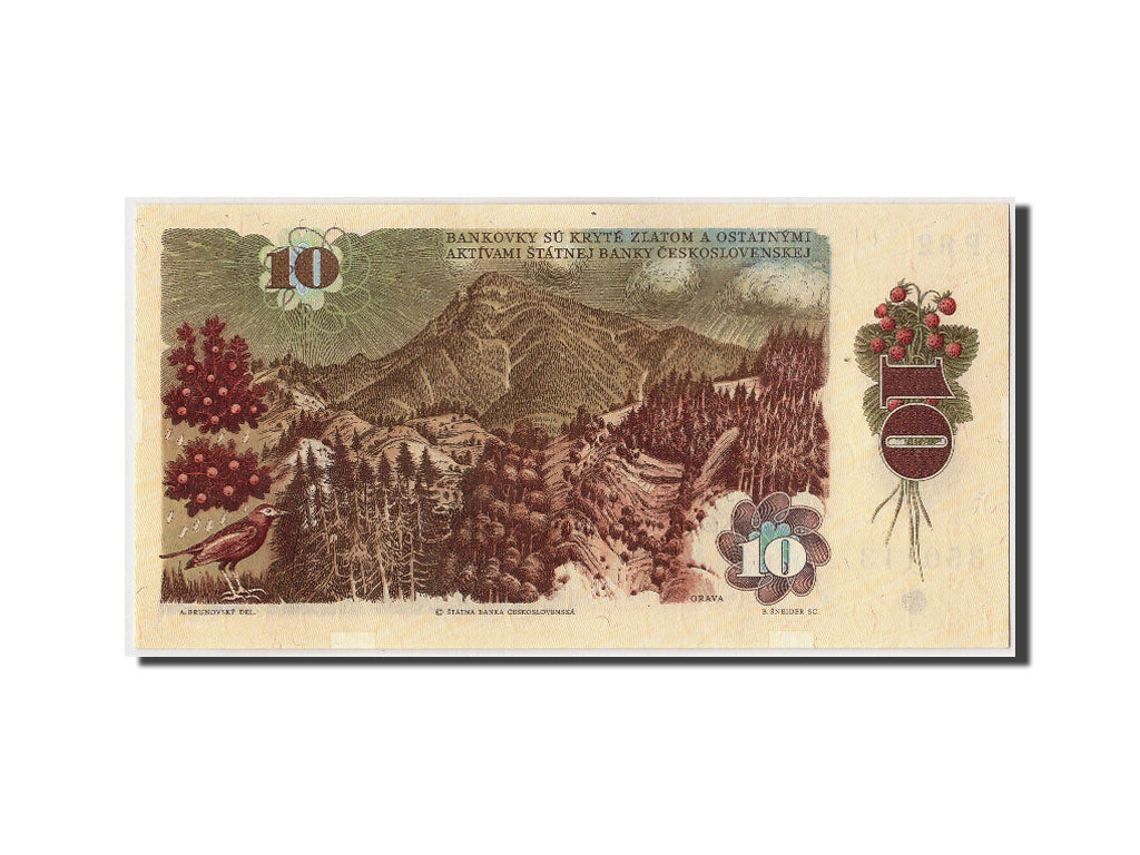 Banknote, Czechoslovakia, 10 Korun, 1986, UNC(63), Fayette:94