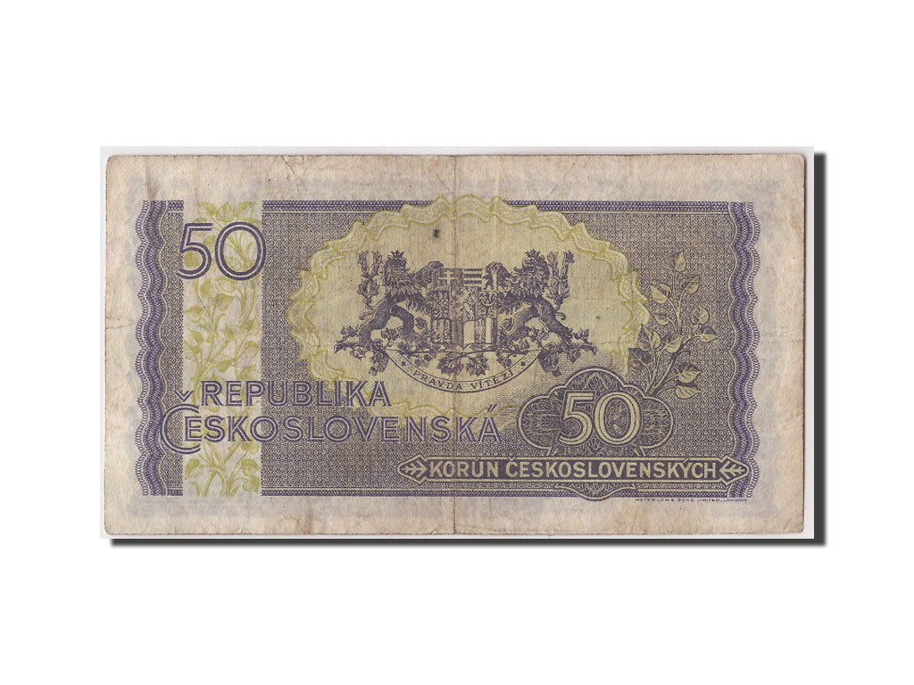 Tchécoslovaquie, 50 Korun type Milan Rastislav Stefanik