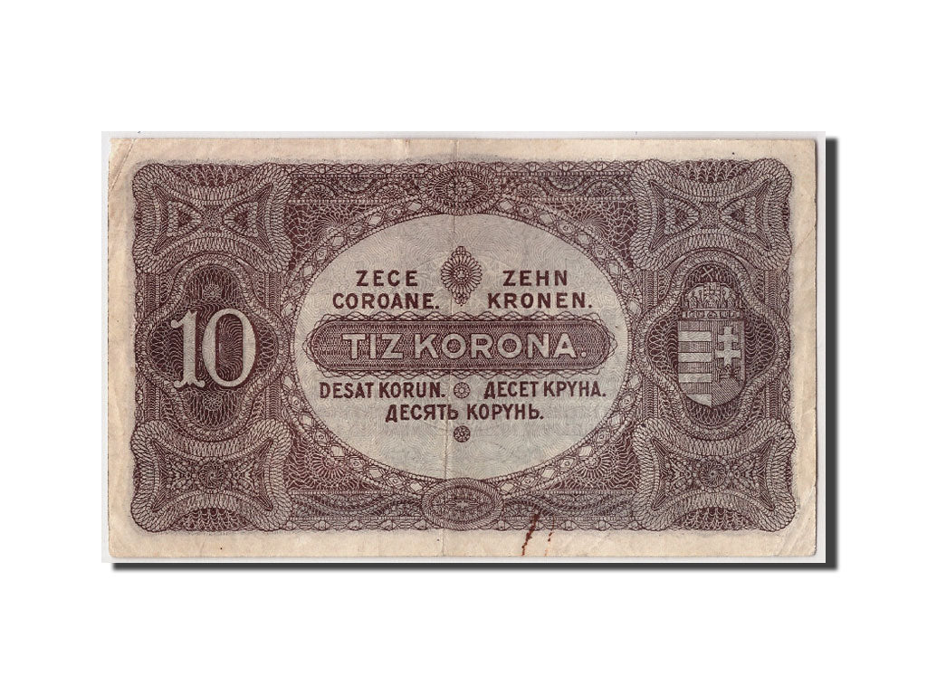 Hungary, 10 Korona, 1920, KM #60, 1920-01-01, VF(30-35), a079 093.892, Fayette..