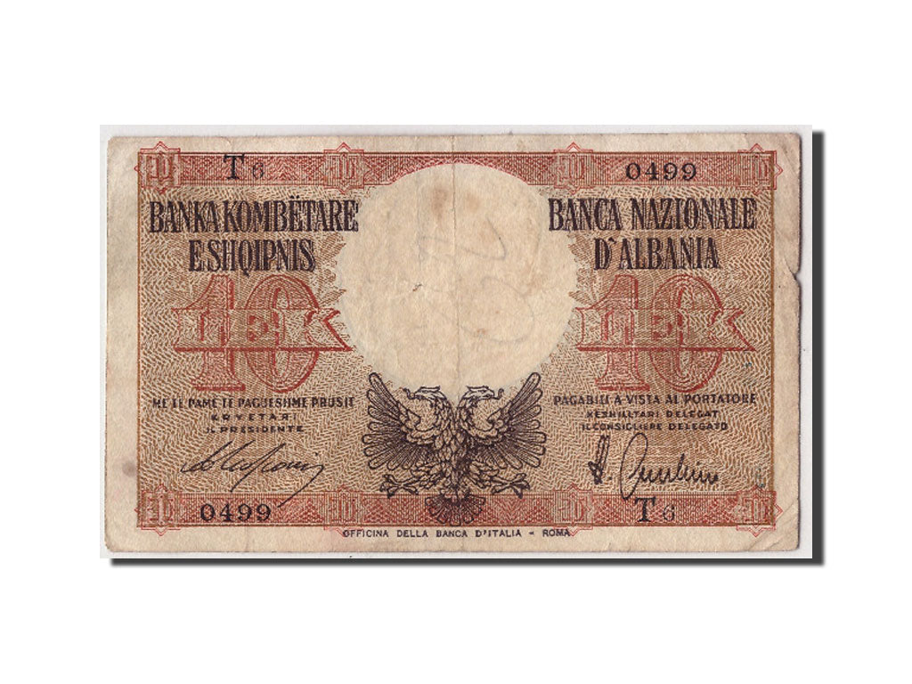 Albania, 10 Lek, KM #11, VF(20-25), T6 0499