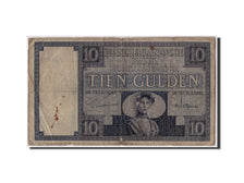Netherlands, 10 Gulden, 1930, KM #43c, 1930-08-04, VG(8-10), VT080602