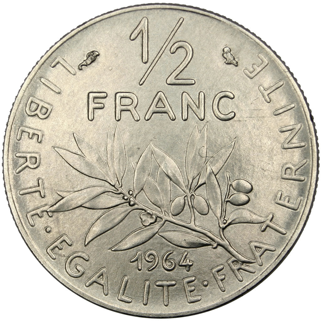 France, 1/2 Franc, 1964, PCGS SP66, Nickel, Essai, Gadoury 547
