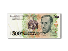 Banknote, Brazil, 500 Cruzeiros on 500 Cruzados Novos, AU(55-58)