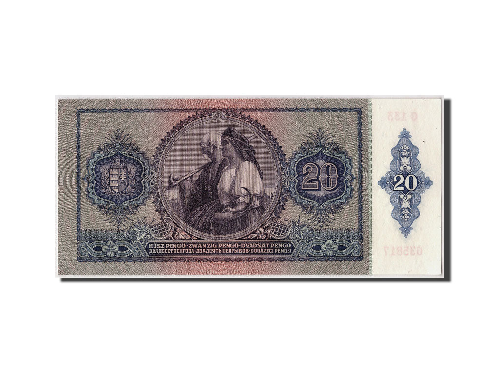 Hungary, 20 Pengö, 1941, KM #109, 1941-01-15, UNC(65-70), C133 035817