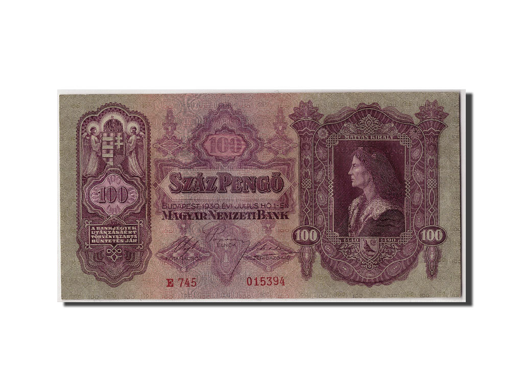 Banknote, Hungary, 100 Pengö, 1930, 1930-07-01, UNC(63)