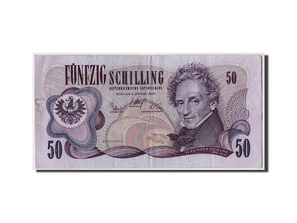 Banknote, Austria, 50 Schilling, 1970, 1970-01-02, EF(40-45)