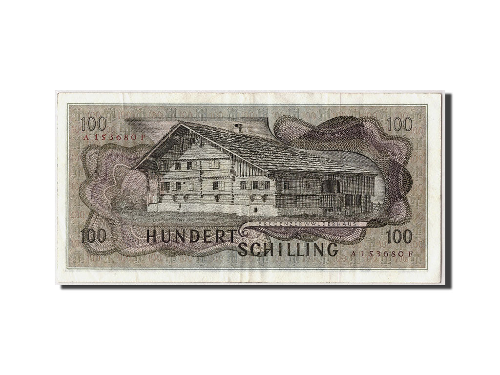 Austria, 100 Schilling, KM #146a, 1969-01-02, EF(40-45), A 153680 F
