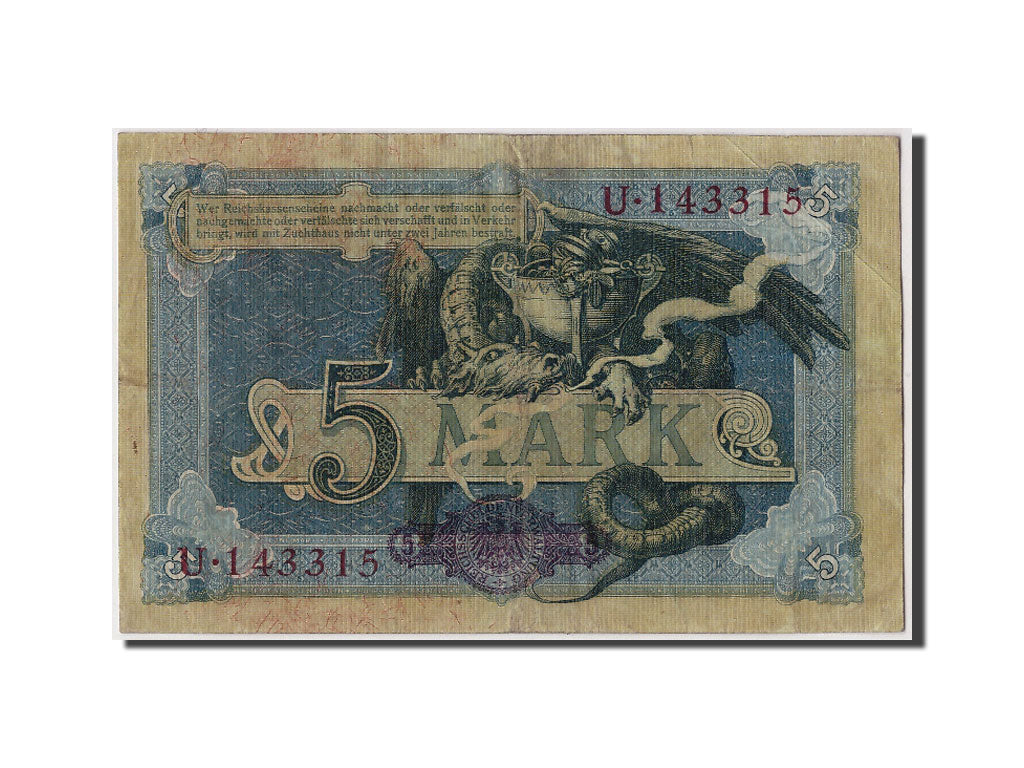 Germany, 5 Mark, 1904, KM #8a, 1904-10-31, VF(30-35), U.1433150