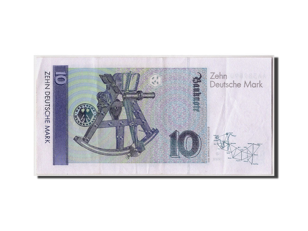 Germany - Federal Republic, 10 Deutsche Mark, 1989, KM #38a, 1989-01-02,...