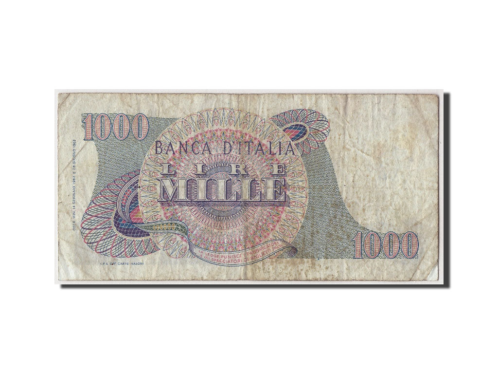 Banknote, Italy, 1000 Lire, 1964, 1964-01-14, F(12-15)