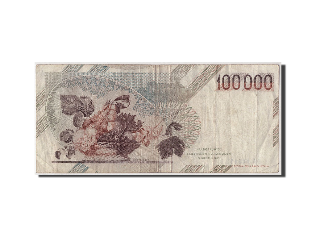 Italy, 100,000 Lire, 1983, KM #110a, 1983-09-01, VF(20-25), GA 140463 B