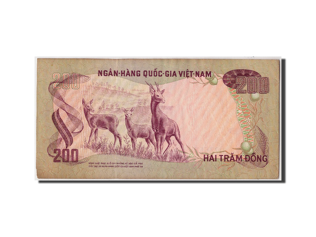 South Viet Nam, 200 D<ox>ng, KM #32a, VF(20-25), Q2 073557