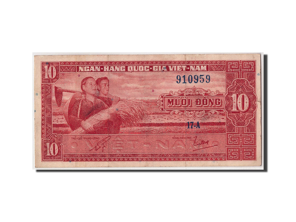 South Viet Nam, 10 D<ox>ng, KM #5a, EF(40-45), 17-A 910959