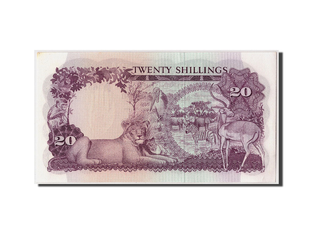Uganda, 20 Shillings, KM #3a, UNC(63), A/24 465205