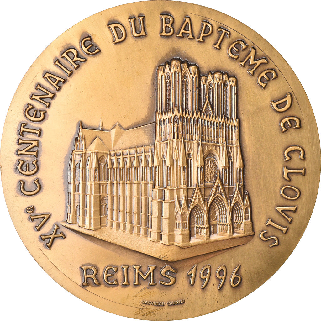 France, Medal, Ville de Reims, XVe Centenaire du baptême de Clovis, History