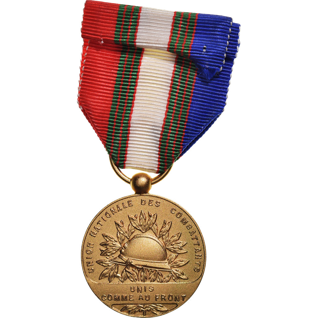 France, Union Nationale des Combattants, WAR, Médaille, Non circulé, Gilt