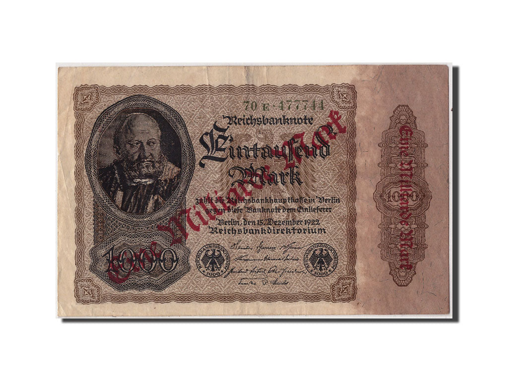 Banknote, Germany, 1 Milliarde Mark on 1000 Mark, EF(40-45)