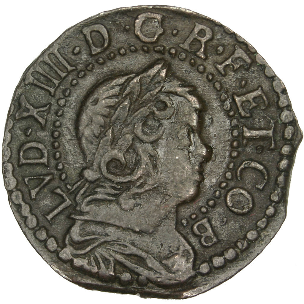Coin, France, Seizain, 1650, Barcelone, EF(40-45), Copper, Droulers:Fc 30