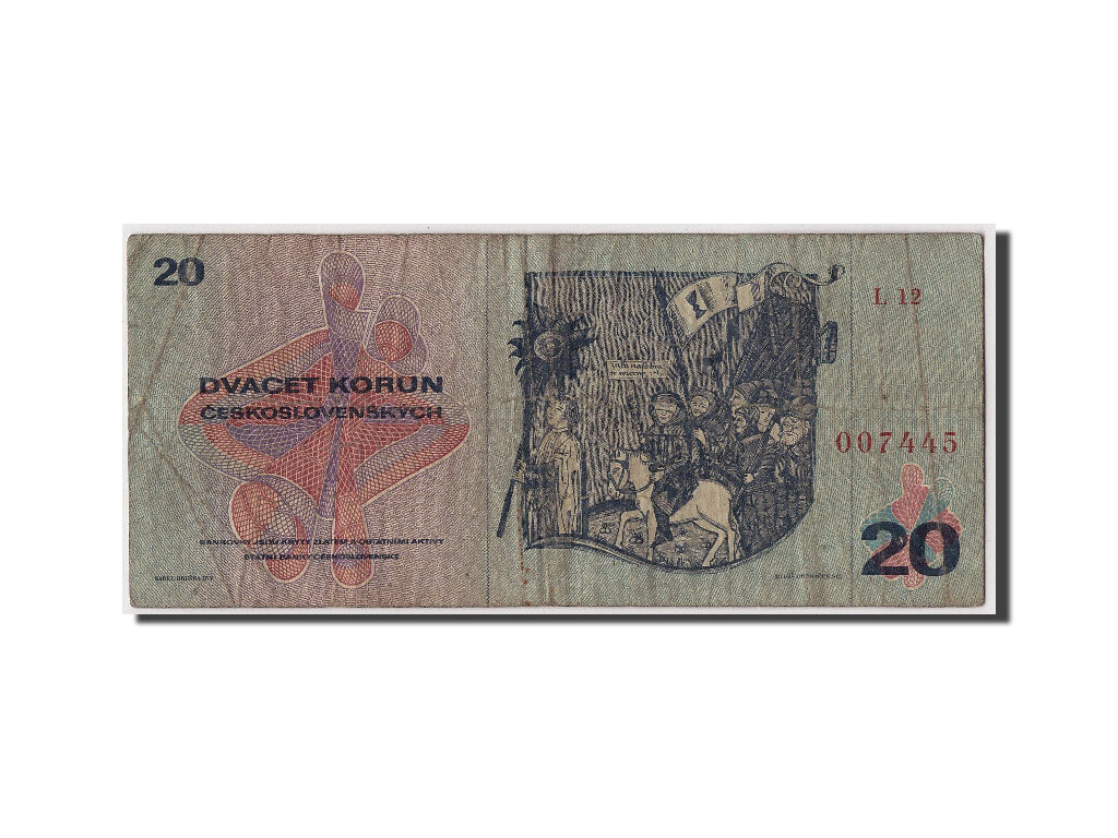 Banknote, Czechoslovakia, 20 Korun, 1970, VF(20-25)