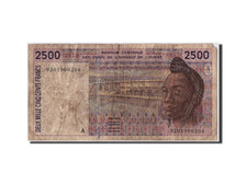 West African States, 2500 Francs, 1992, KM #112Aa, F(12-15), A 9201900264