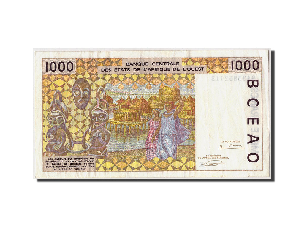 West African States, 1000 Francs, 1994, KM #711Kd, EF(40-45), K 9435862113