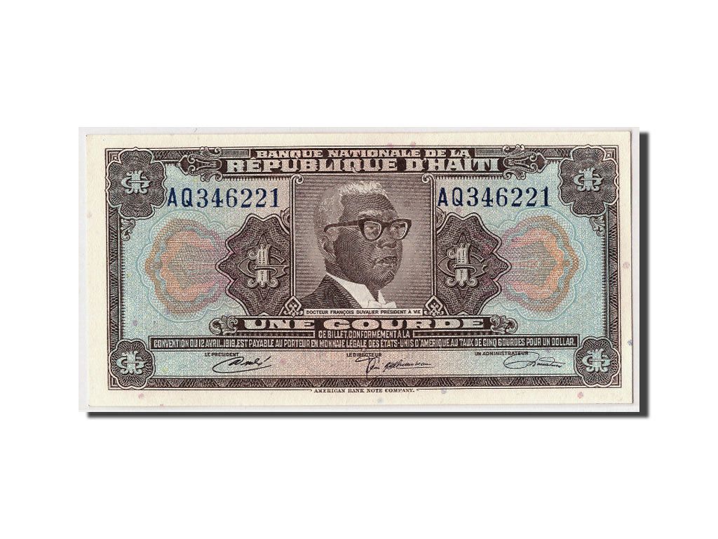 Haïti, 1 Gourde type Francois Duvalier