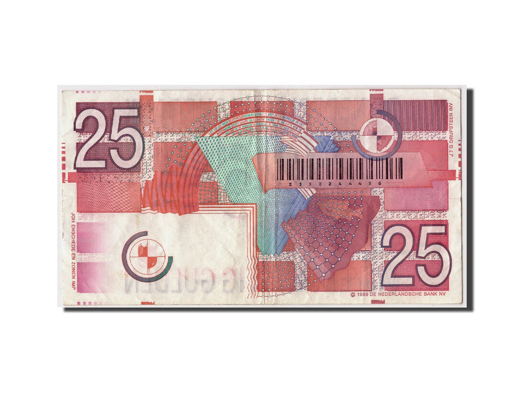 Netherlands, 25 Gulden, 1989, KM #100, 1989-04-05, EF(40-45), 2352244456