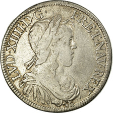 Monnaie, France, Louis XIV, 1/2 Écu à la mèche longue, 1/2 Ecu, 1648, Paris