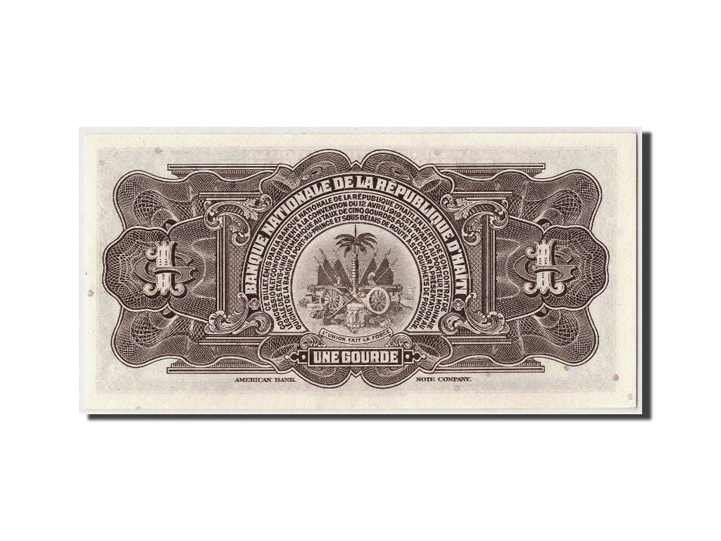 Haiti, 1 Gourde, 1919, KM #200a, UNC(65-70), AQ346222
