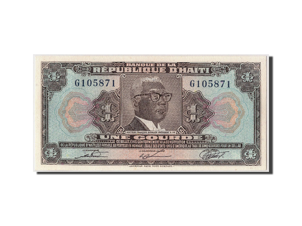 Haiti, 1 Gourde, KM #230, UNC(65-70), G105871