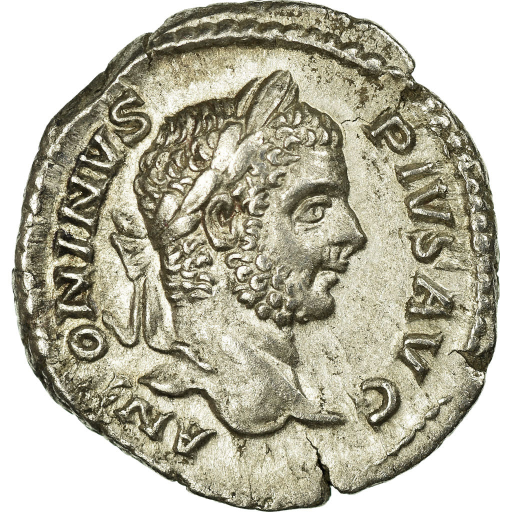 Moneta, Caracalla, Denarius, SPL-, Argento, Cohen:477