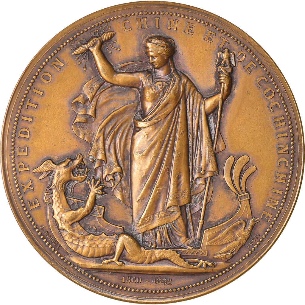France, Medal, Napoléon III, Expédition de Chine et de Cochinchine, History