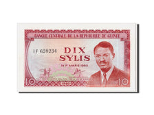 Biljet, Guinee, 10 Sylis, 1980, SPL