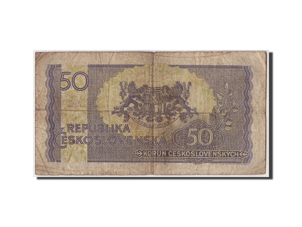 Cecoslovacchia, 50 Korun, B