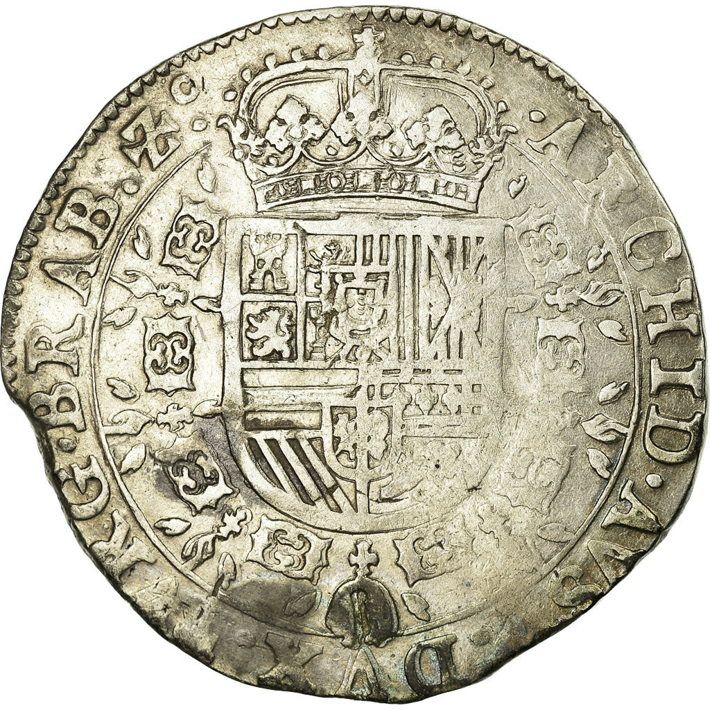 Spanish Netherlands, BRABANT, Philip IV, Patagon, 1632, Brussels, Silver