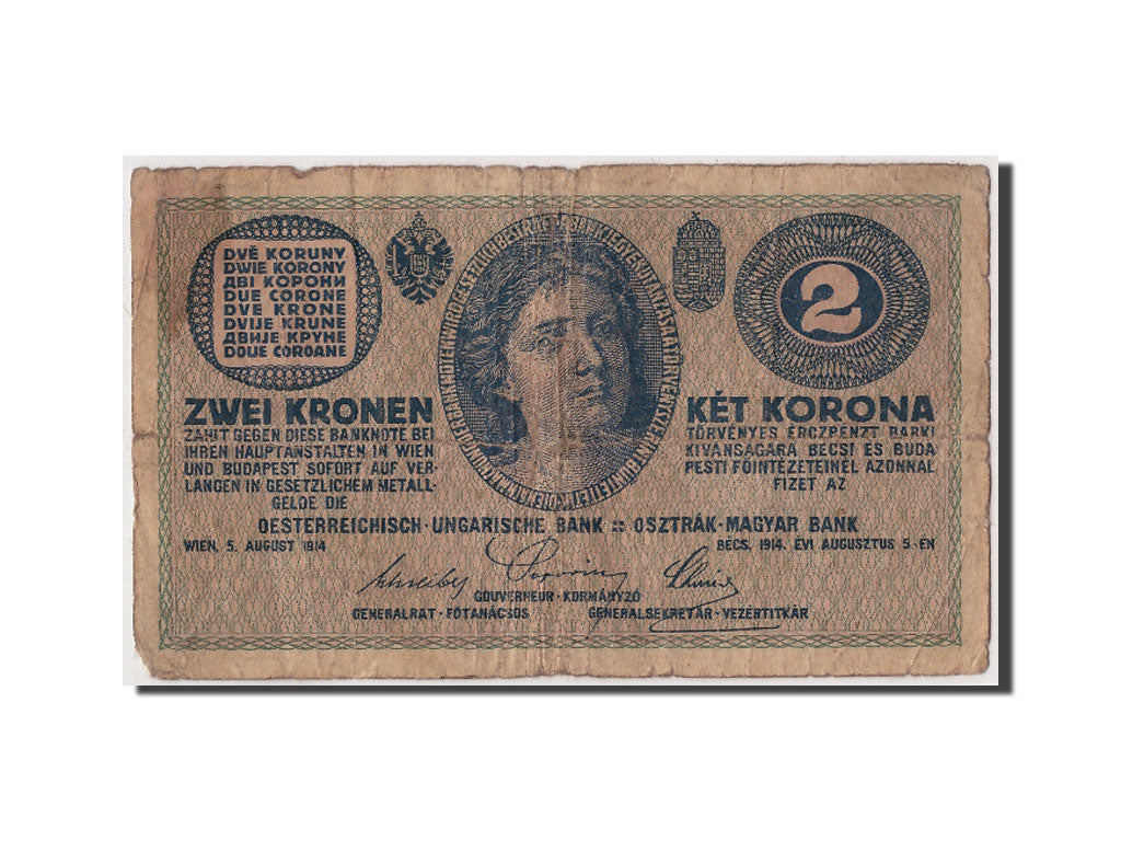 Autriche, 2 Kronen type 1914-15