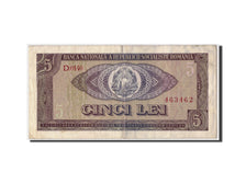Billete, 5 Lei, 1966, Rumanía, BC+