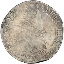 SPANISH NETHERLANDS, 1/2 Patagon, 1635, Brabant, KM #46.6, VF(30-35), Silver,...