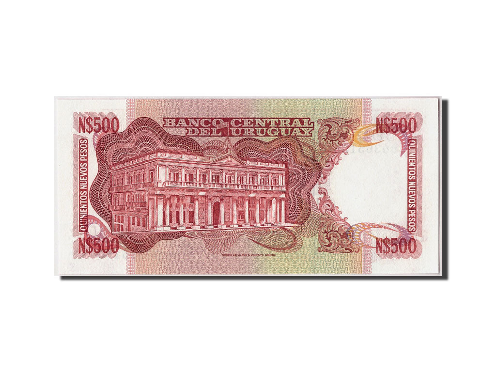 Uruguay, 500 Nuevos Pesos, KM #63A, UNC(65-70), 00365156