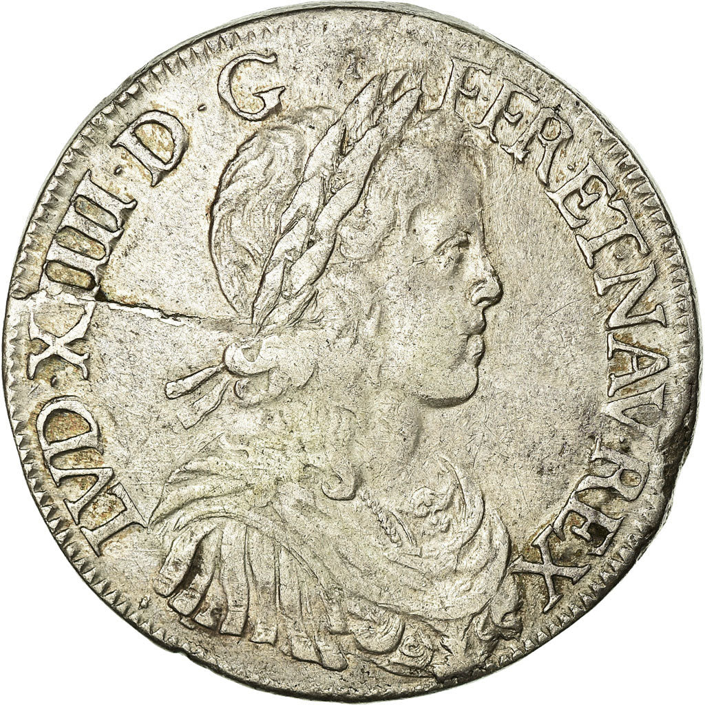 Coin, France, Louis XIV, Écu à la mèche longue, Ecu, 1652, Limoges