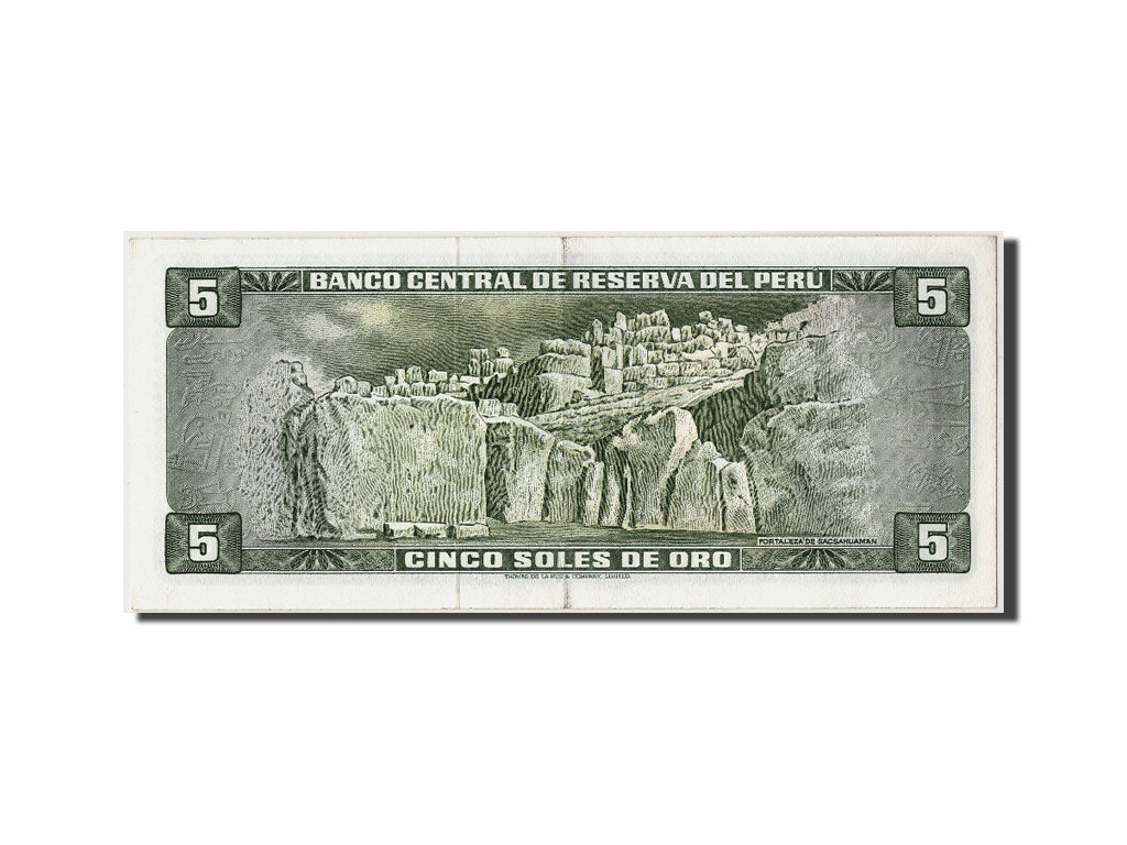 Banknote, Peru, 5 Soles De Oro, 1974, 1974-05-16, UNC(63)