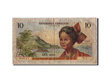 Banknote, French Antilles, 10 Francs, VF(20-25)