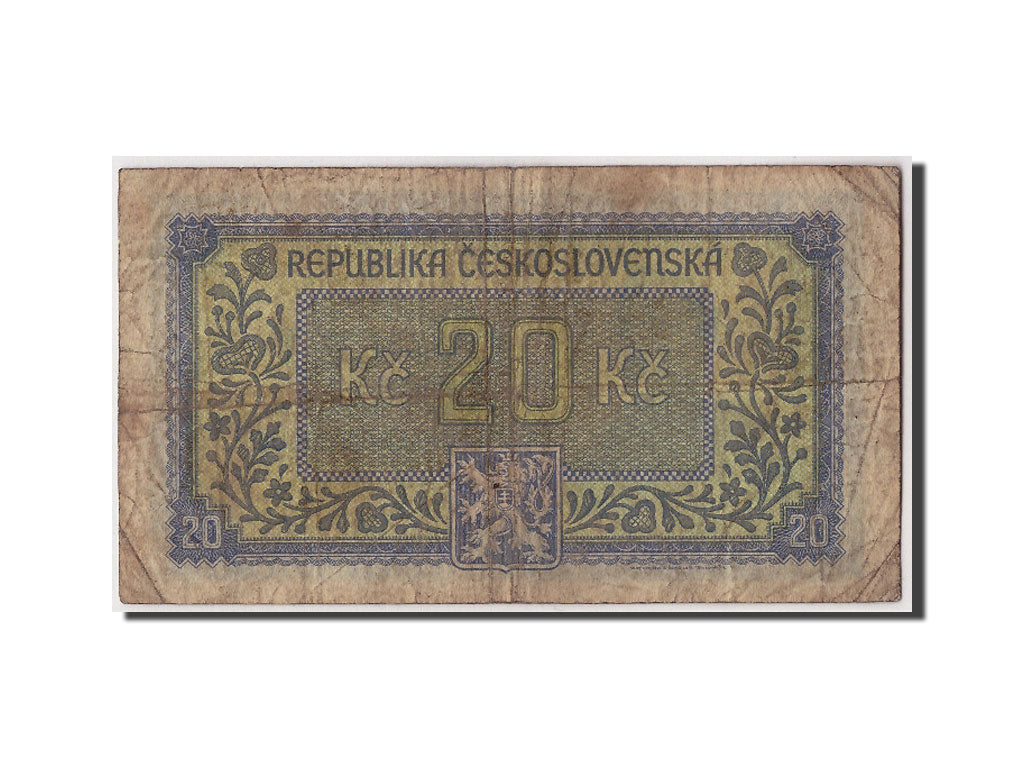 Cecoslovacchia, 20 Korun, B