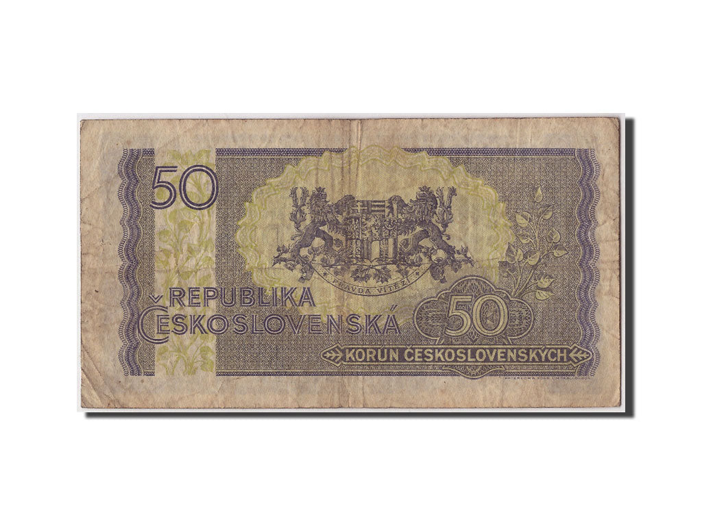 Czechoslovakia, 50 Korun, KM #62a, VF(20-25), JZ441093