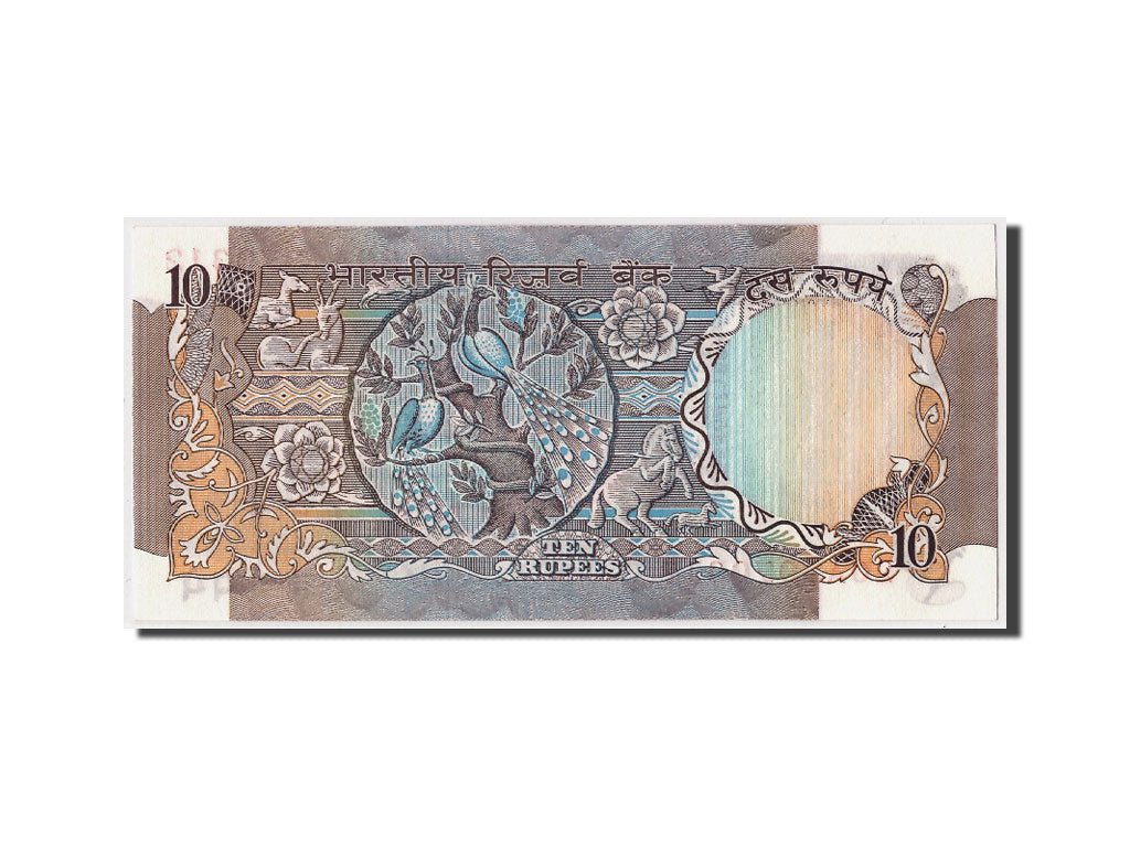 India, 10 Rupees, KM #81h, UNC(63), 20A 970312